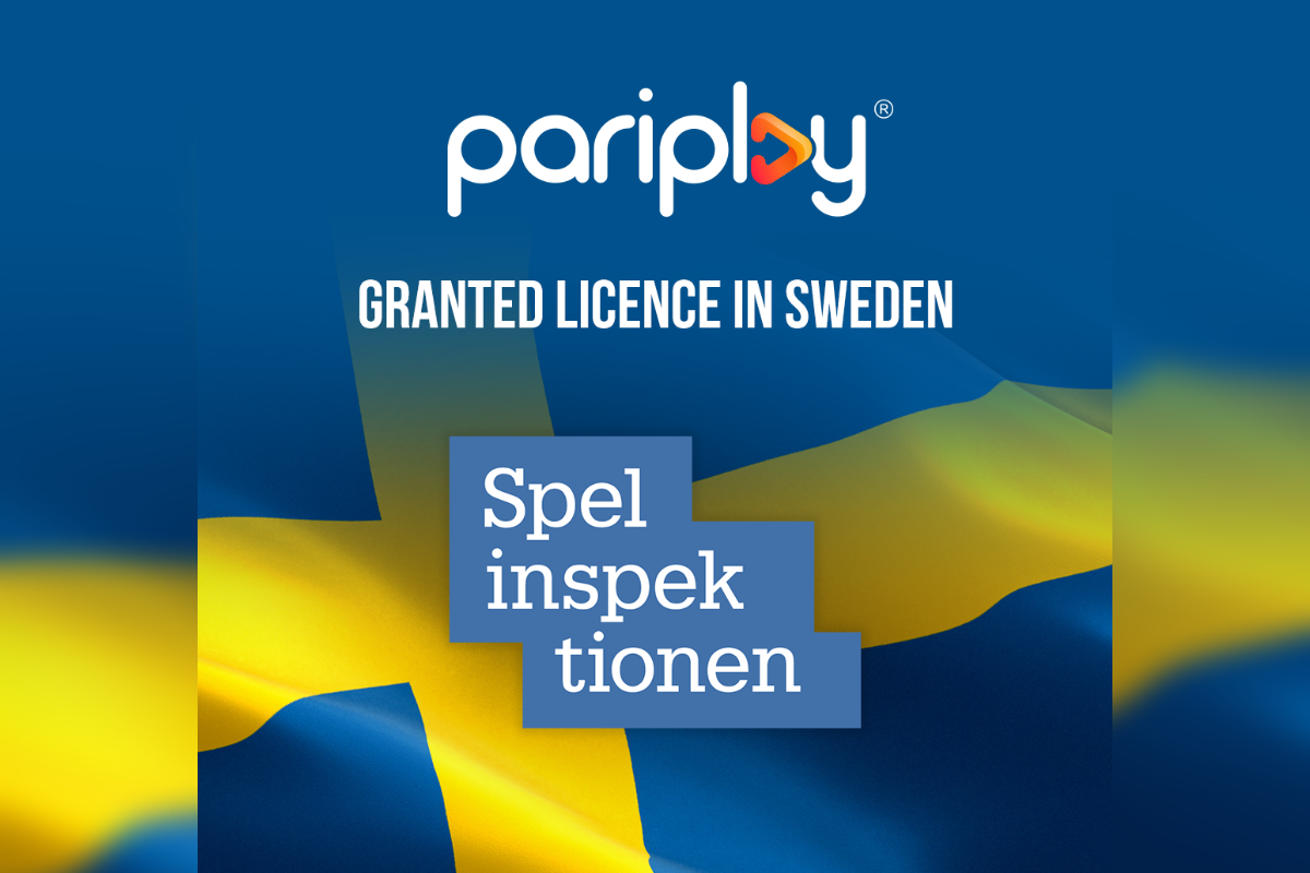 Pariplay® granted B2B supplier licence from Swedish Gambling Authority