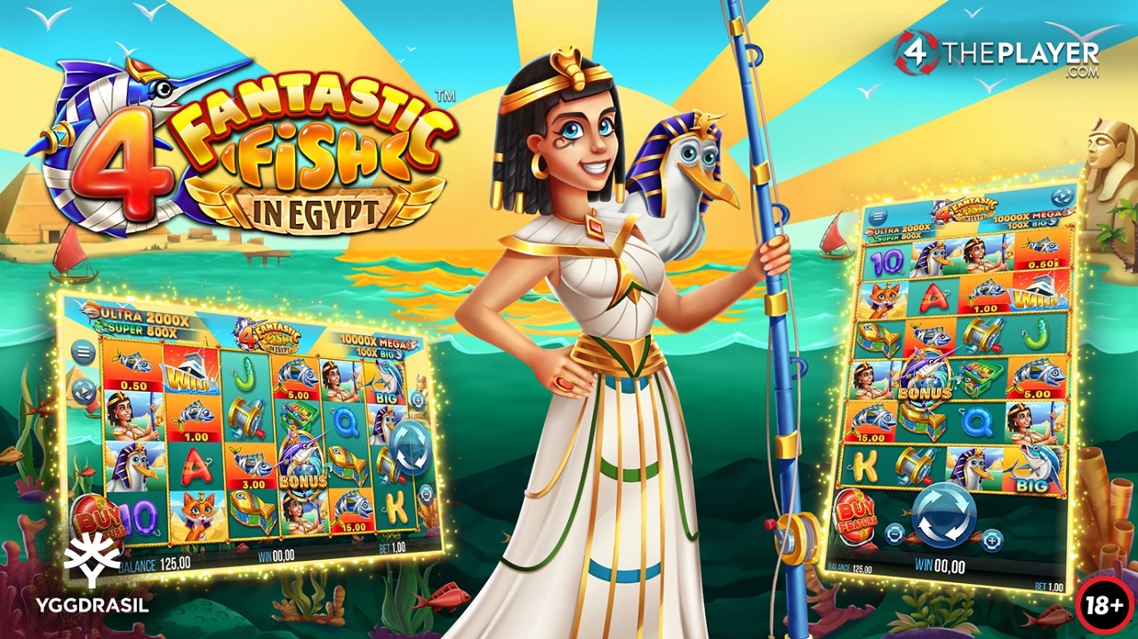 4ThePlayer & Yggdrasil invite you to fish for your fortune in Egypt with 4 Fantastic Fish in Egypt!