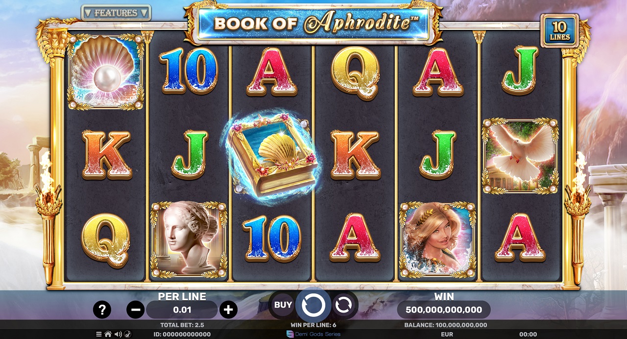 Spinomenal releases the beautiful Book of Aphrodite - The Golden Era slot