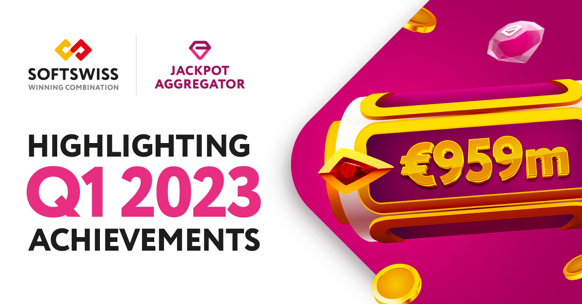Approaching €1 Billion Bets Participated in Jackpots: SOFTSWISS Jackpot Aggregator's Q1 2023 Achievements