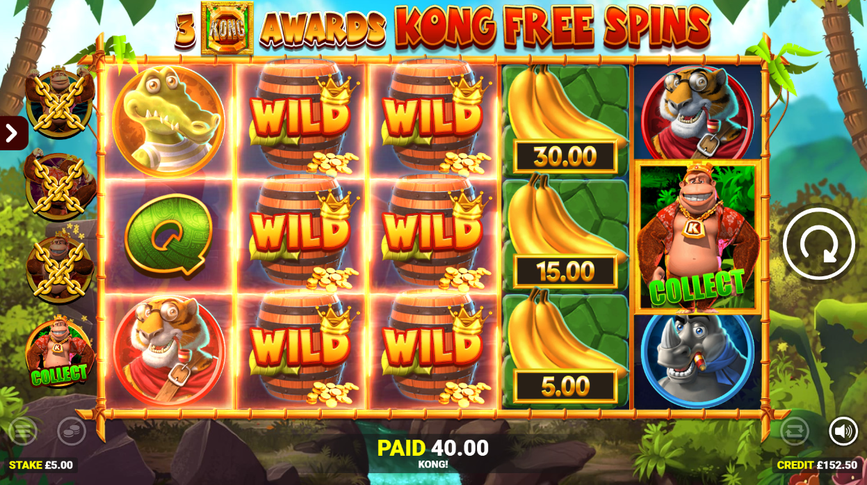 Blueprint Gaming delivers wild feature fun in King Kong Cash Go Bananas Jackpot King™