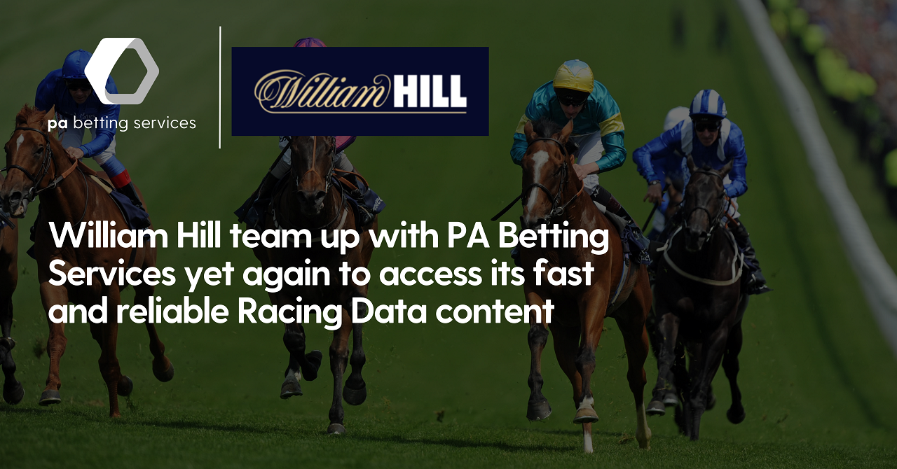 William Hill team up with PA Betting Services yet again to access its fast and reliable Racing Data content