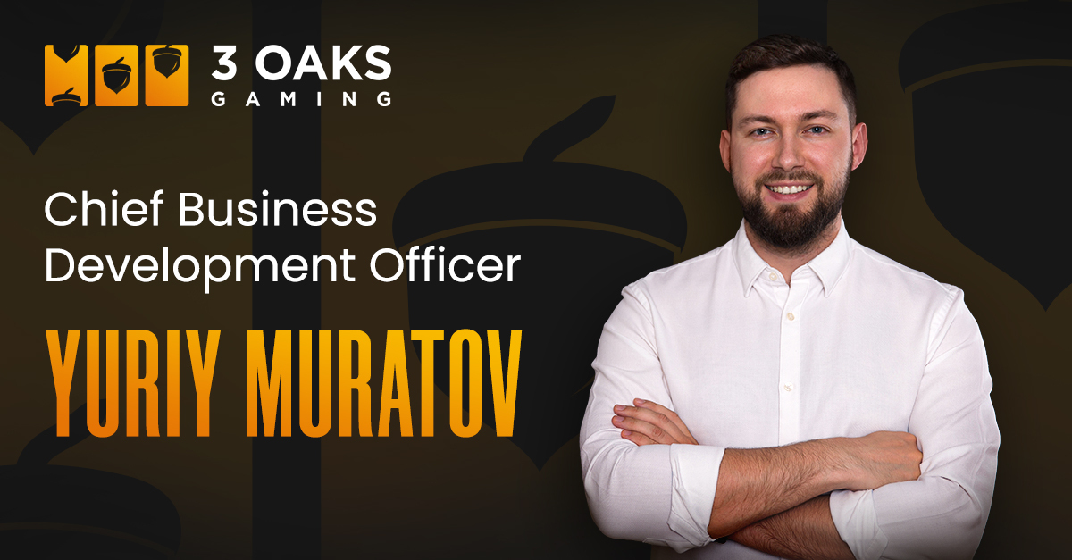 3 Oaks Gaming brings in Yuriy Muratov as Chief Business Development Officer