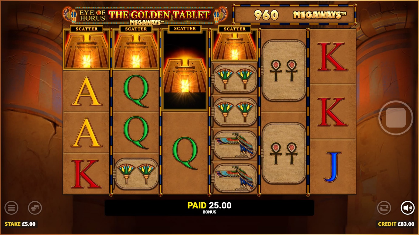 Blueprint Gaming’s Eye of Horus The Golden Tablet Megaways™ sees upgraded Egyptian classic slot action