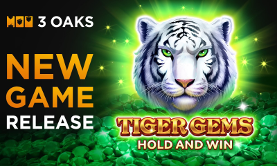 Prepare to be dazzled in the jungle in 3 Oaks Gaming’s Tiger Gems: Hold and Win