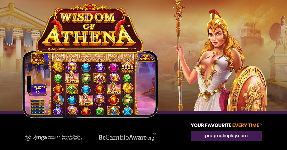 PRAGMATIC PLAY SUMMONS THE POWER OF THE GODDESS OF WAR IN WISDOM OF ATHENA™