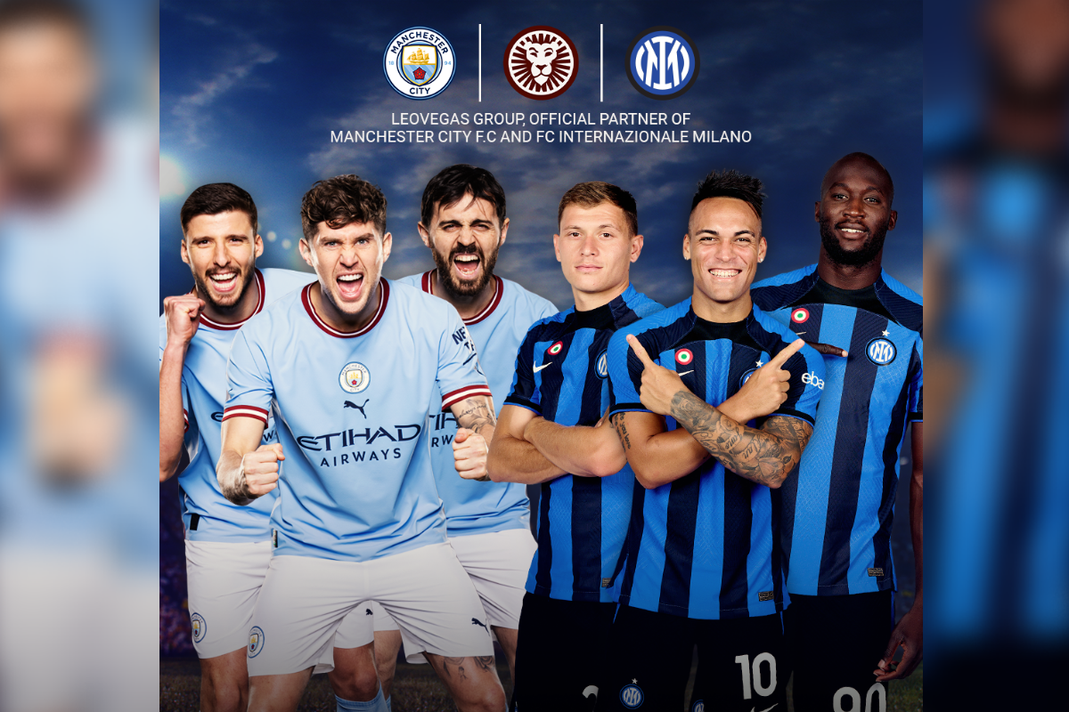 LeoVegas Group celebrates partners and finalists Manchester City F.C and FC Internazionale Milano