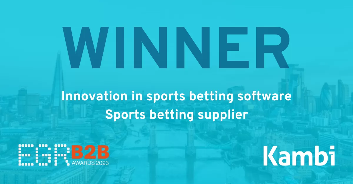 Kambi’s Pioneering AI-powered Trading Wins Sports Betting Innovation of the Year at EGR B2B Awards