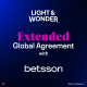 LIGHT & WONDER STRIKES GLOBAL DISTRIBUTION AGREEMENT WITH BETSSON GROUP