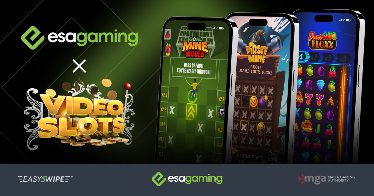 ESA Gaming unleashes full EasySwipe™ portfolio on Videoslots offering