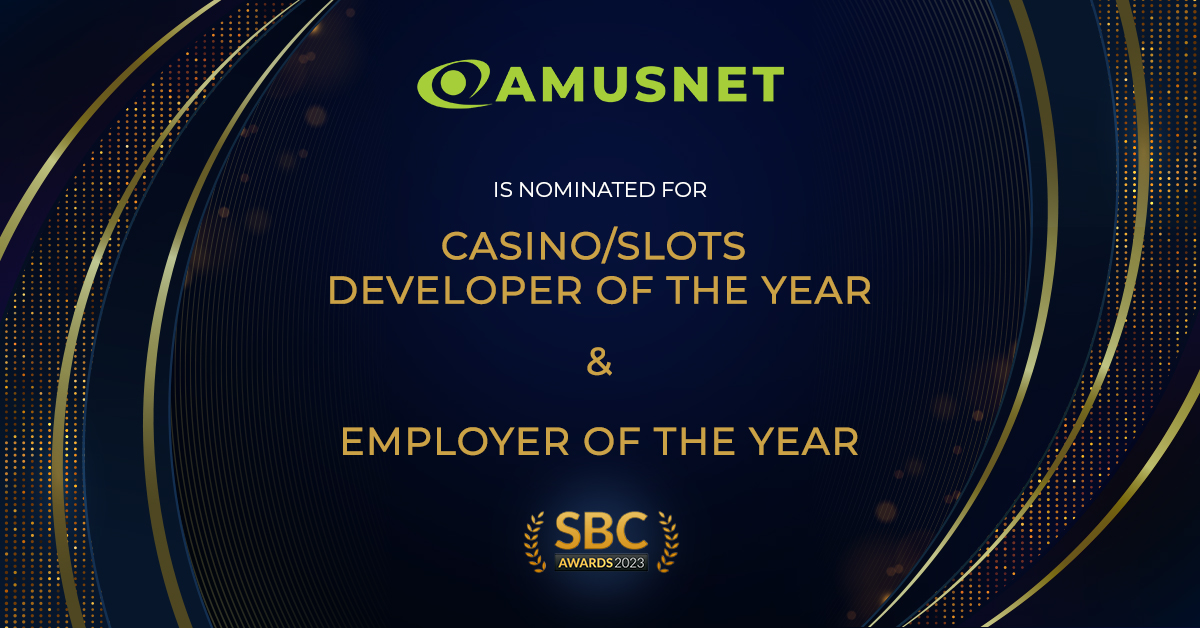Amusnet Shortlisted in Two Categories at the SBC Awards 2023