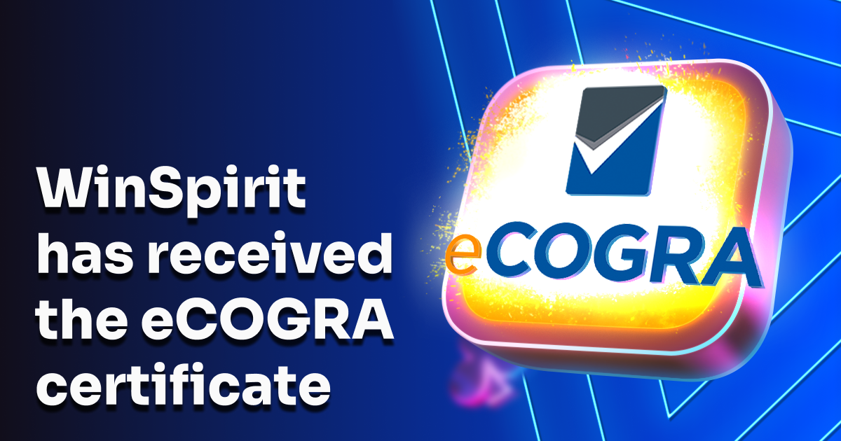 WinSpirit has received the eCOGRA certificate