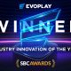 Evoplay celebrates victory at SBC Awards 2023