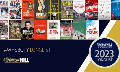 Longlist Revealed For The William Hill Sports Book of the Year 2023 Award – and £30,000 Top Prize