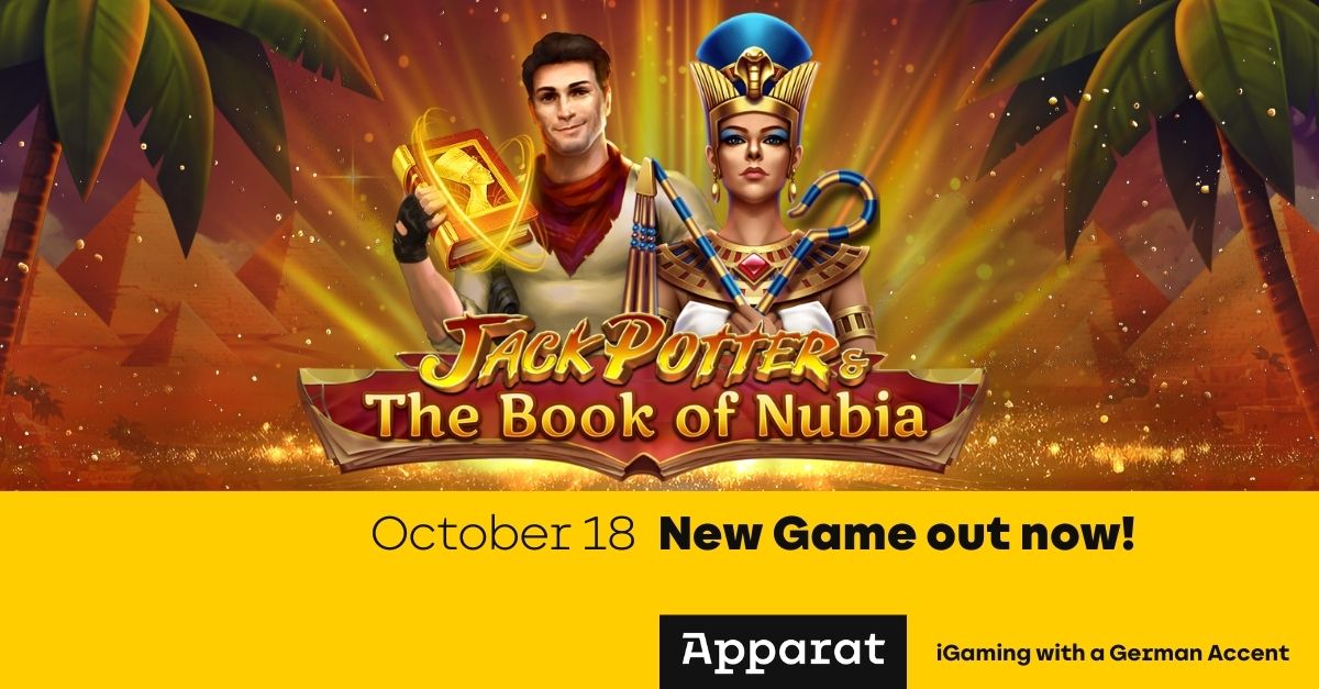 Venture to ancient Egypt with Jack Potter & The Book of Nubia from Apparat Gaming