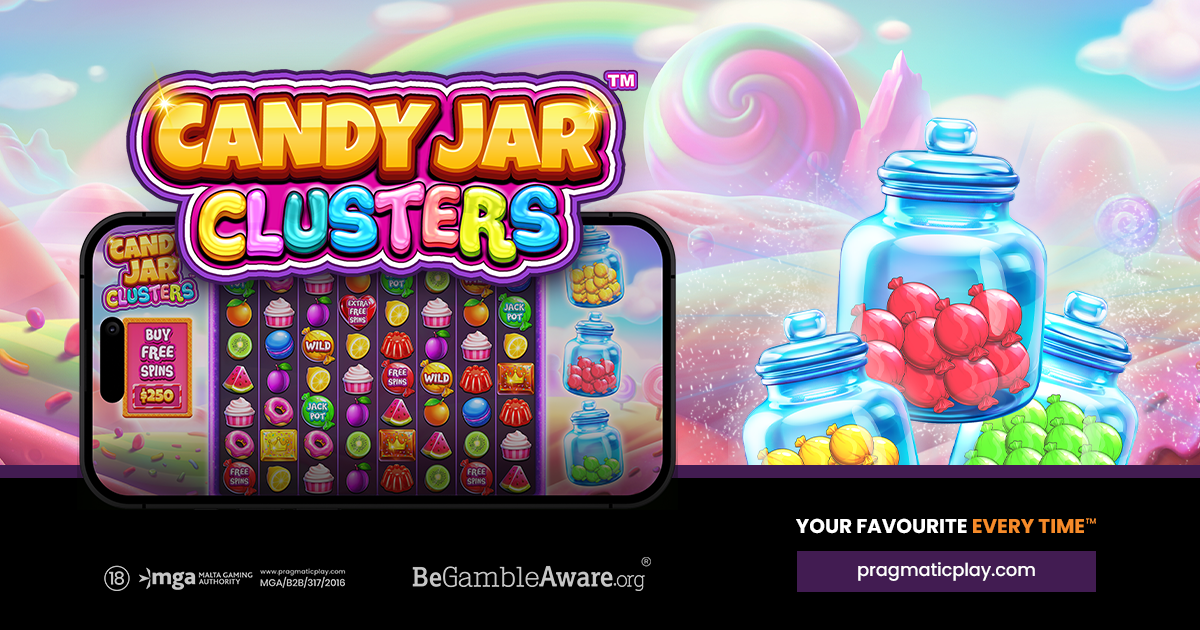 PRAGMATIC PLAY HITS THE SWEET SPOT WITH CANDY JAR CLUSTERS