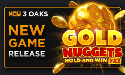 Uncover incredible Jackpots in 3 Oaks Gaming’s Gold Nuggets: Hold and Win