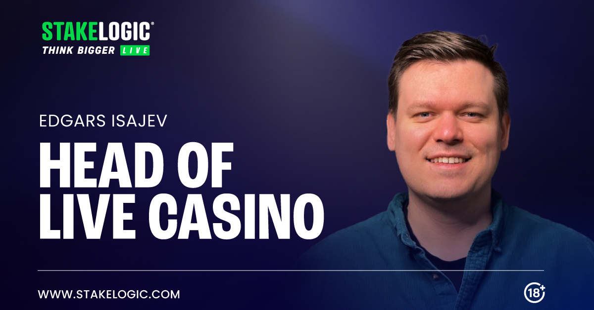 Stakelogic Live Appoints Edgars Isajevs As New Head Of Live Casino