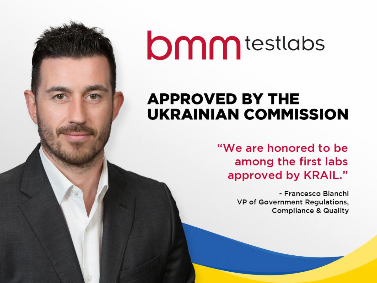 BMM TESTLABS APPROVED BY THE UKRAINIAN COMMISSION FOR THE REGULATION OF GAMBLING AND LOTTERIES TO TEST, CERTIFY GAMING DEVICES AND EQUIPMENT