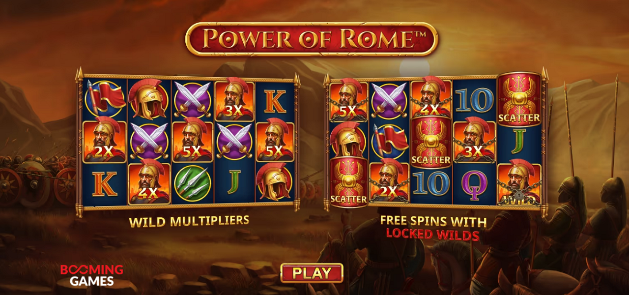 Booming Games launch the legendary Power of Rome