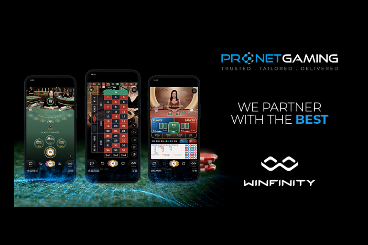 Pronet Gaming expands content offering with new Winfinity Live Casino partnership