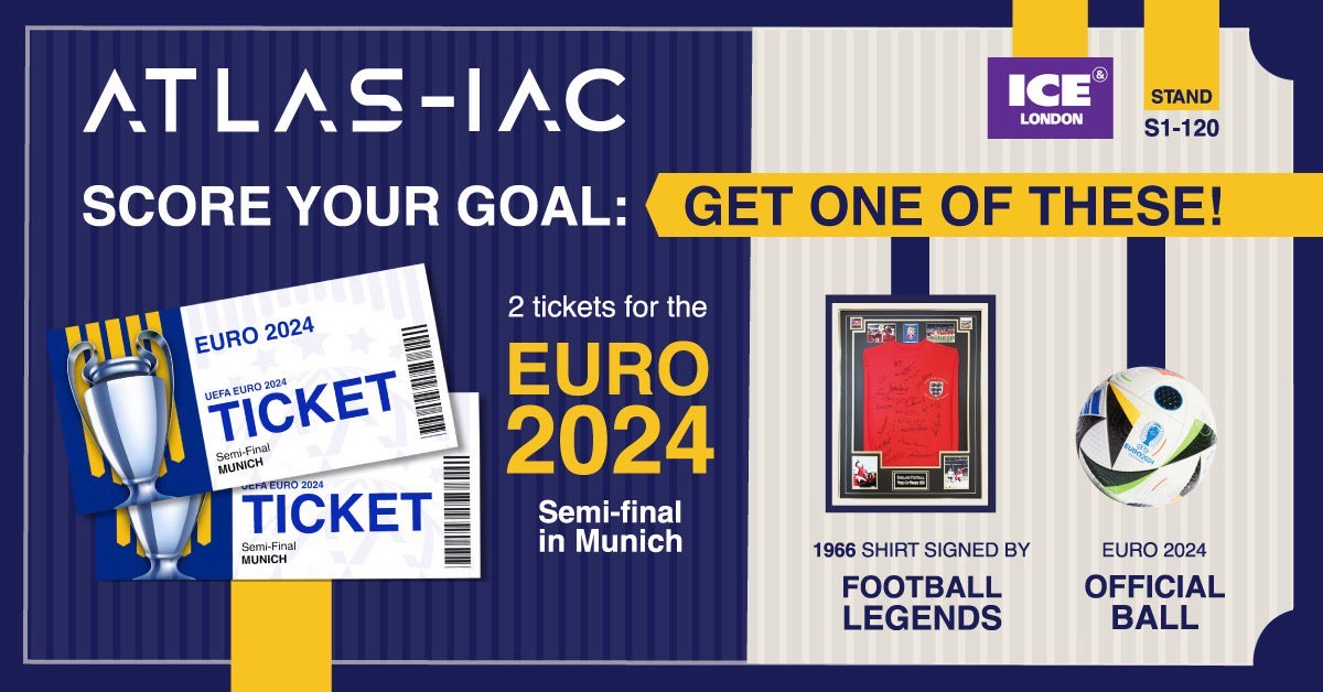 Win 2 tickets to EURO2024: the exclusive giveaway from Atlas-IAC at ICE London