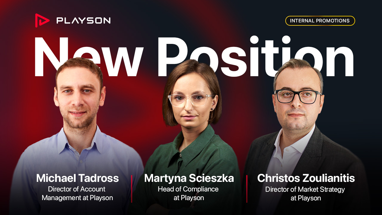 Playson invests in talented workforce with trio of promotions