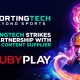 Sportingtech strikes new partnership with leading content supplier RubyPlay