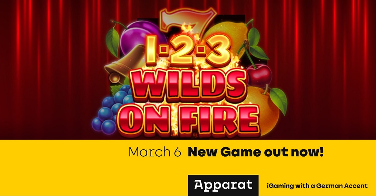 Apparat Gaming unveil a sizzling slot sensation in 1-2-3 Wilds On Fire