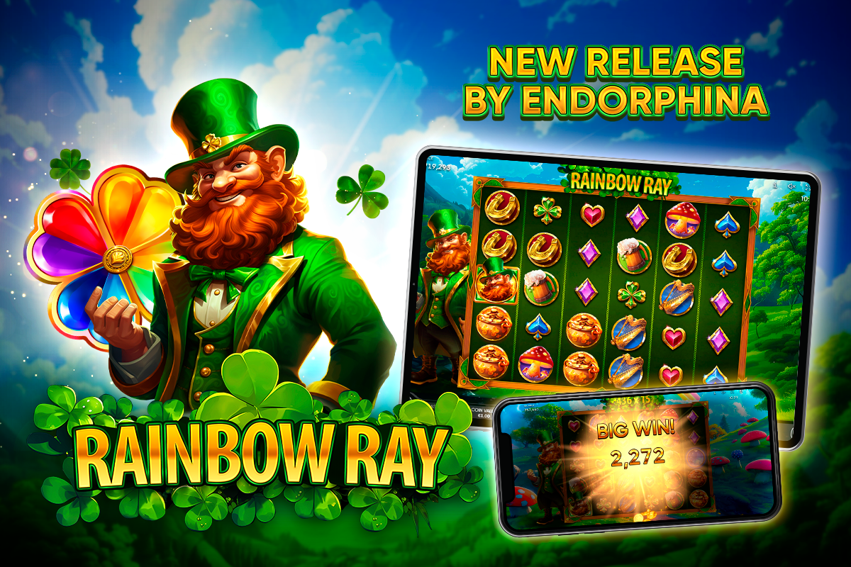 Uncover the leprechaun secrets in Endorphina’s new title - Rainbow Ray!