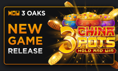 3 Oaks Gaming presents a feature-rich trip to the Far East in 3 China Pots: Hold and Win