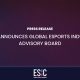 ESIC Announces Establishment of Global Esports Industry Advisory Board