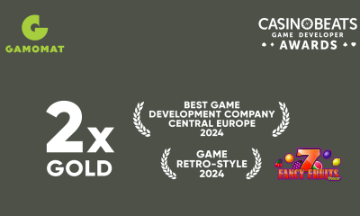 GAMOMAT celebrates double gold at the CasinoBeats Game Developer Awards 2024