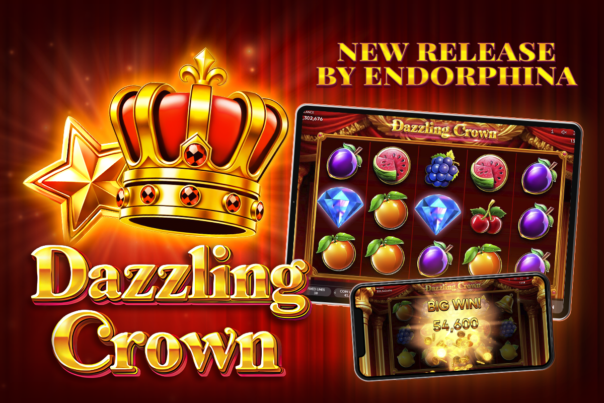 The slot provider Endorphina releases a new title - Dazzling Crown!