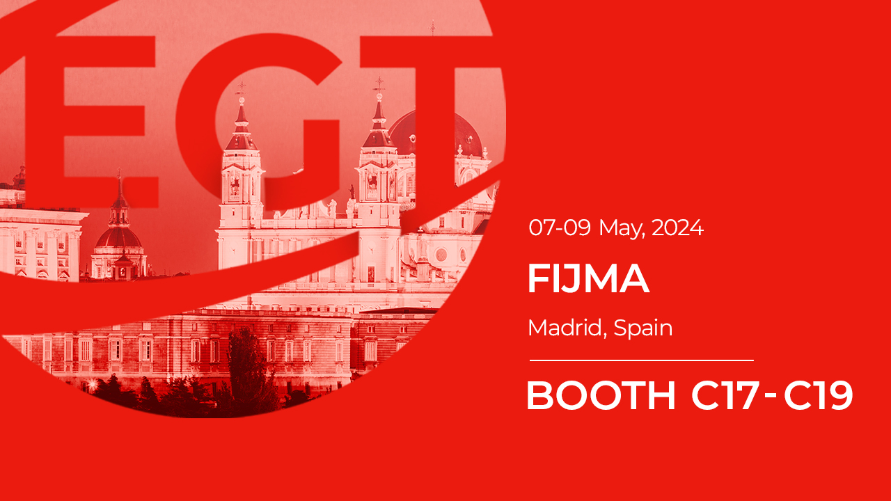 EGT will present its latest developments for the B2 Saloon and casino markets in Spain during FIJMA 2024, which will take place on 07-09 May.