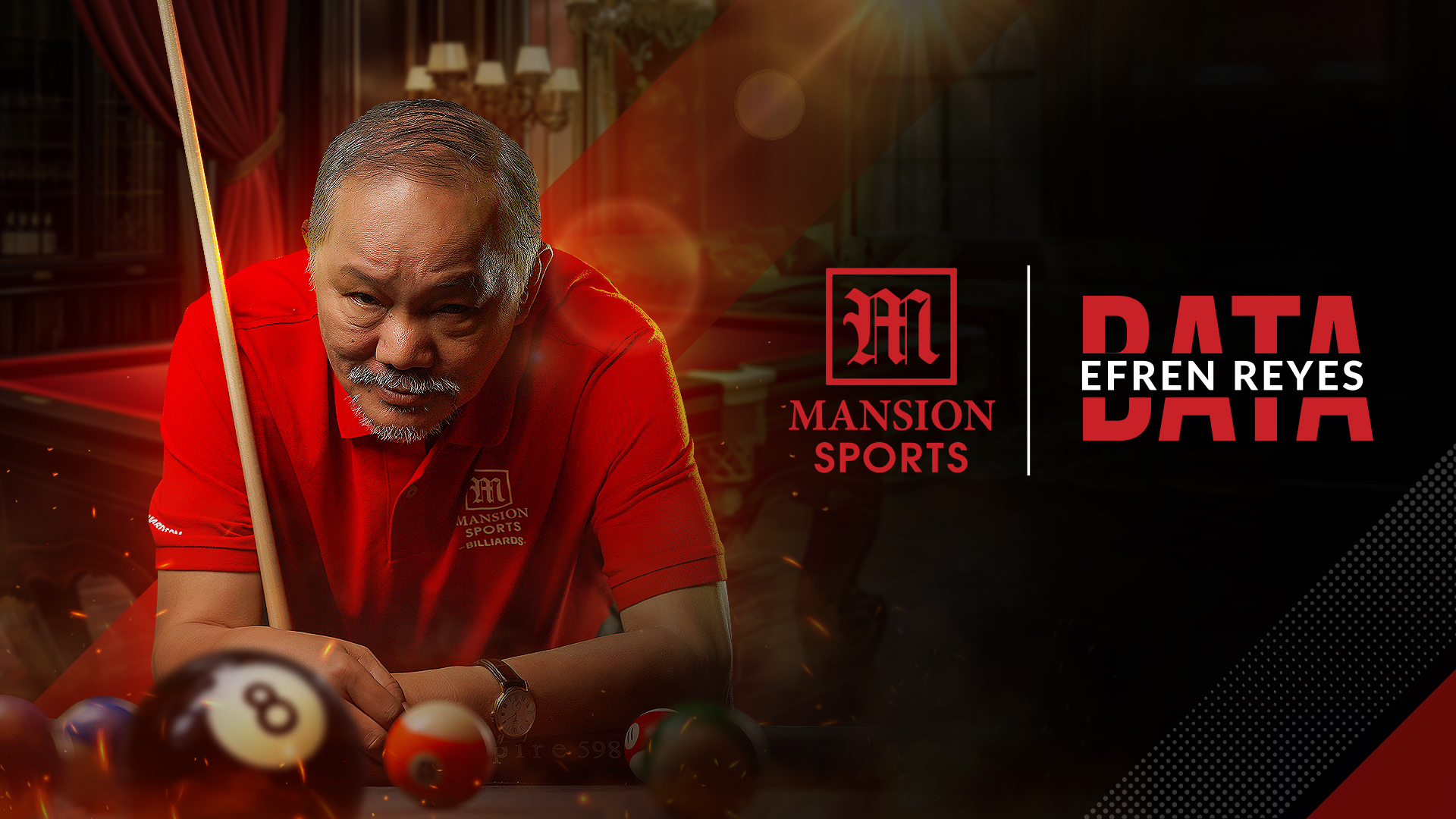 Mansion Sports, a leading private equity firm based in the UK, specializing in investments across sports facilities, sports news portals, and sports entertainment, has announced its partnership with billiards icon Efren 'Bata' Reyes