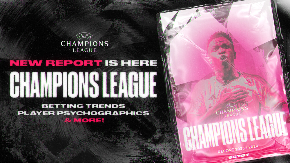 BETBY RELEASES REPORT ON CHAMPIONS LEAGUE 2023/2024 BETTING TRENDS