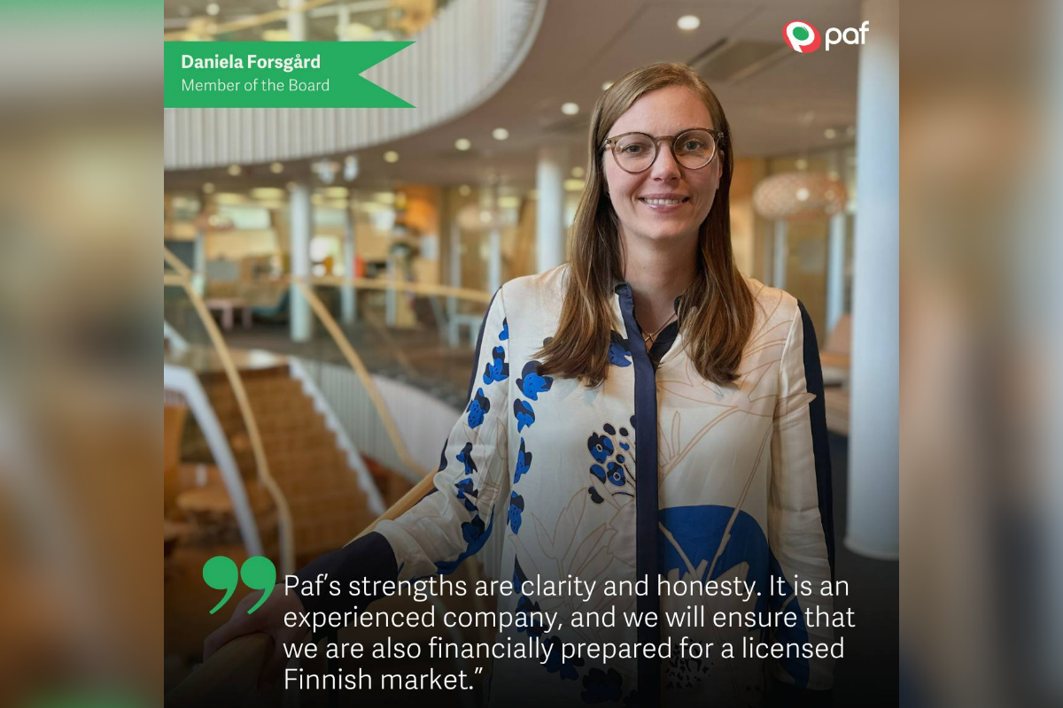 Daniela Forsgård returns to Paf as a Member of the board