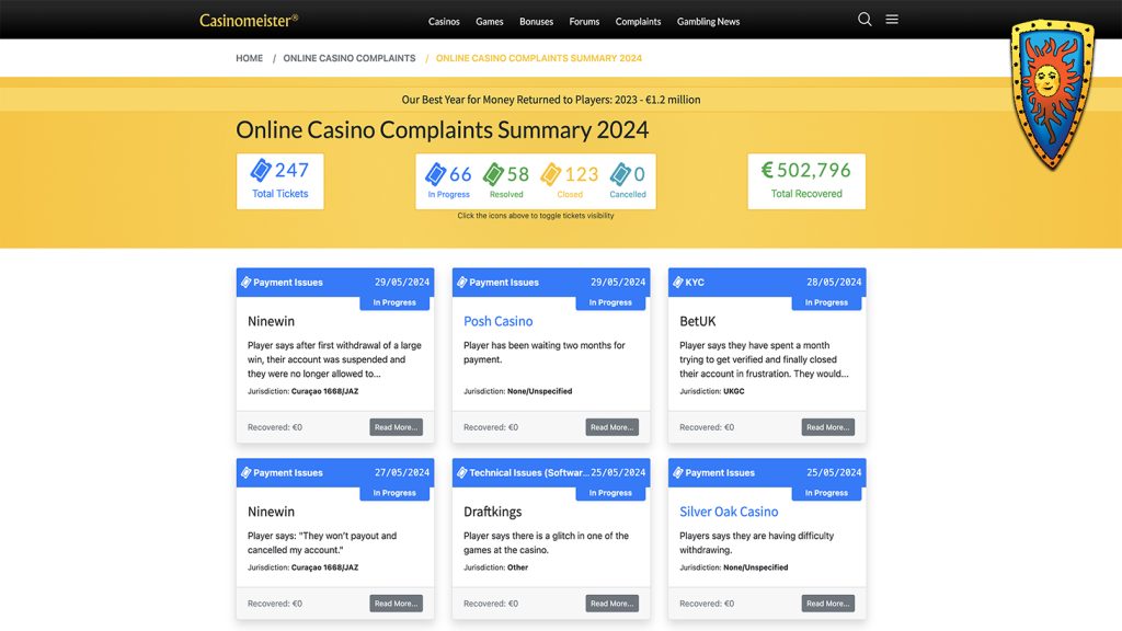 Casinomeister Launches Groundbreaking Player Arbitration Summary Feature