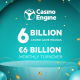 CasinoEngine soars past 6 billion monthly game rounds and €6bn turnover
