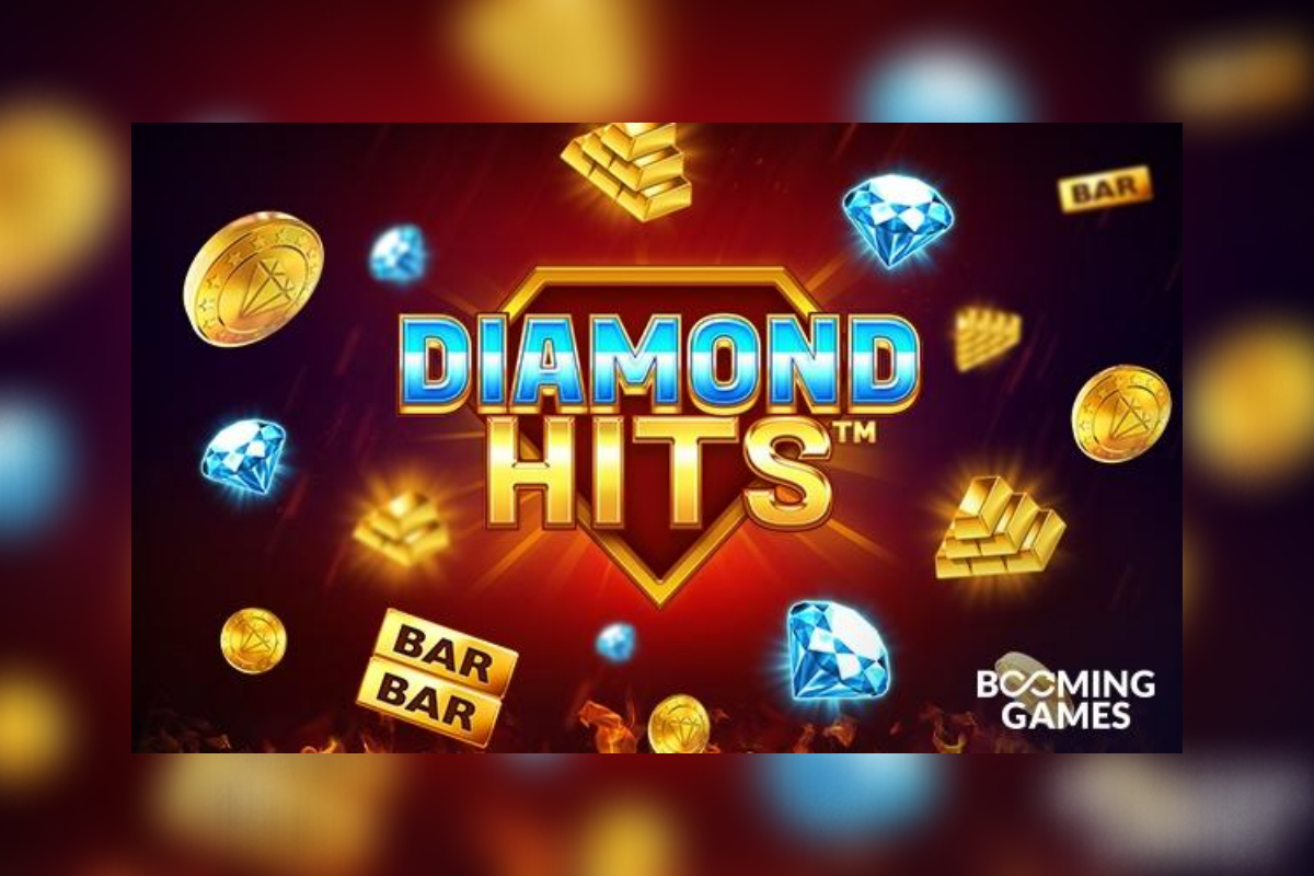 Add some bling to your spins with Diamond Hits from Booming Games