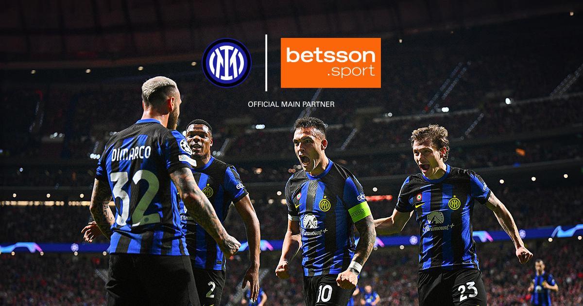 BETSSON SPORT BECOMES THE NEW FRONT JERSEY PARTNER OF INTER