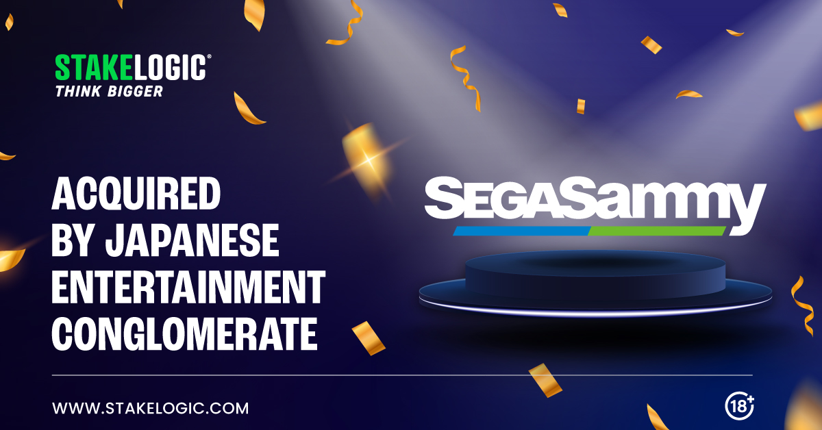 Stakelogic announces definitive agreement to be acquired by Japanese entertainment conglomerate SEGA SAMMY