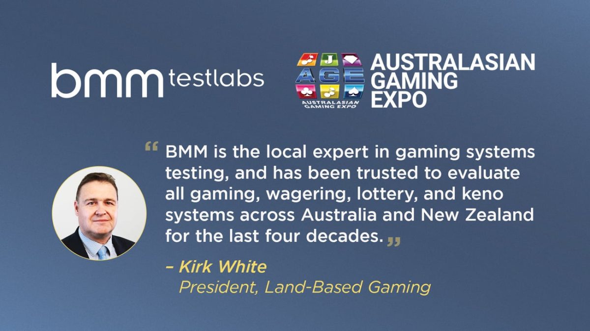 BMM Testlabs to Exhibit at Australasian Gaming Expo August 13-15 in Sydney, Australia