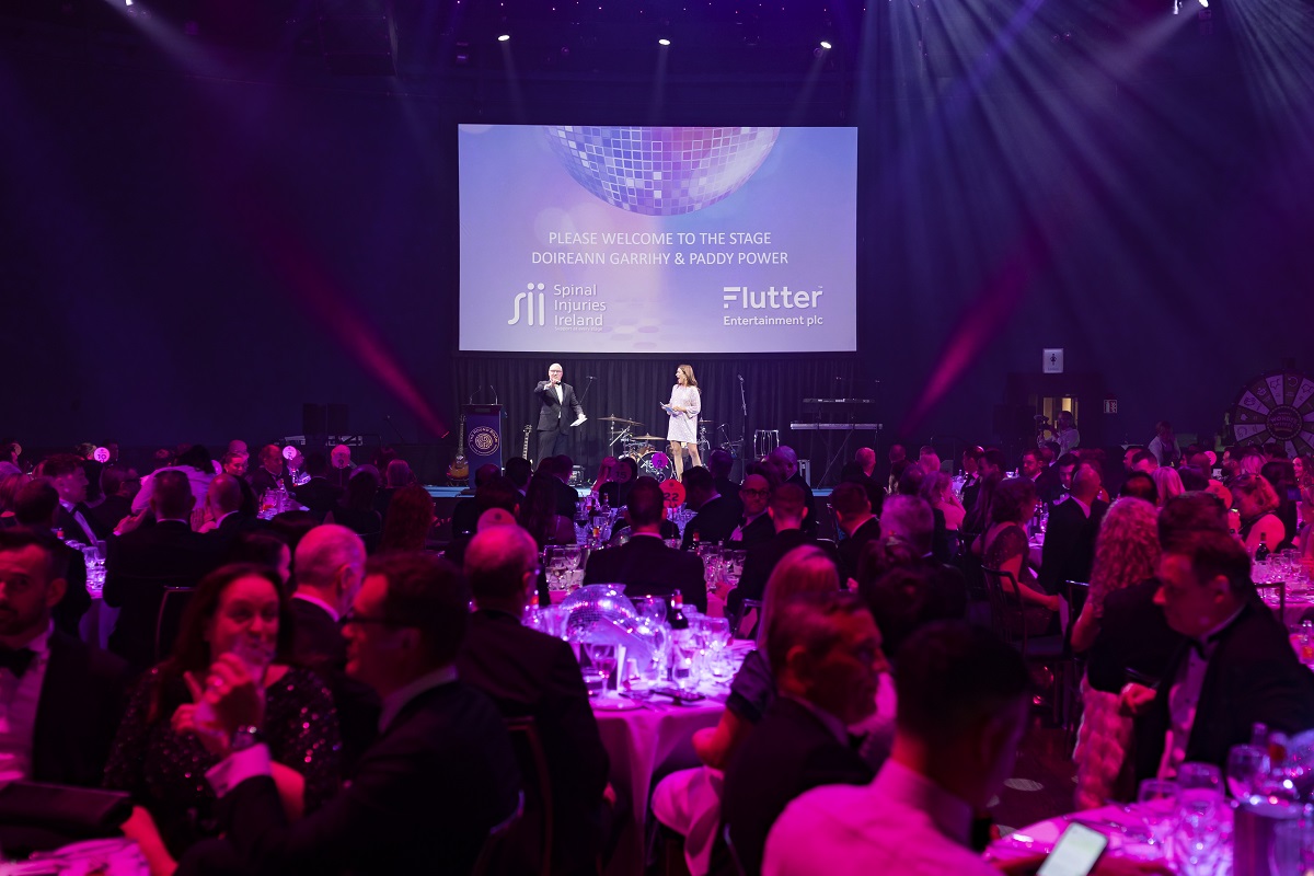 Flutter Donates Over €285,000 to Charity Partner Spinal Injuries Ireland at Dublin Charity Ball