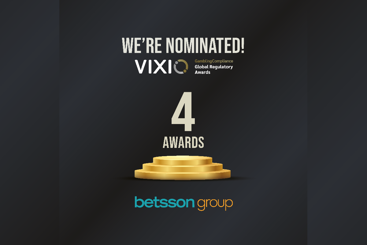 Betsson Group shortlisted for 4 awards at the Global Regulatory Awards