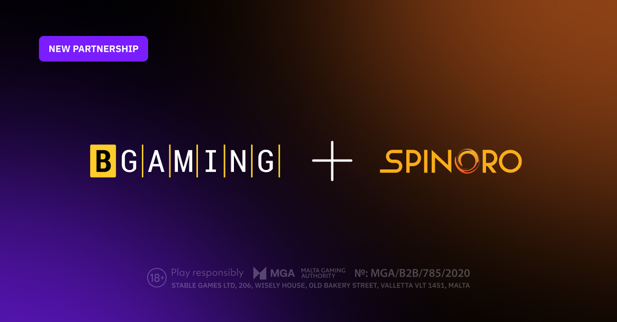 BGaming joins Spinoro's aggregation platform to bolster European expansion