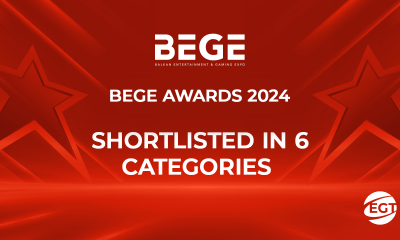 EGT is a finalist in several categories of BEGE Awards 2024
