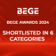EGT is a finalist in several categories of BEGE Awards 2024