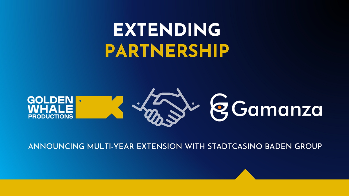 Golden Whale announce multi-year extension with Stadtcasino Baden Group